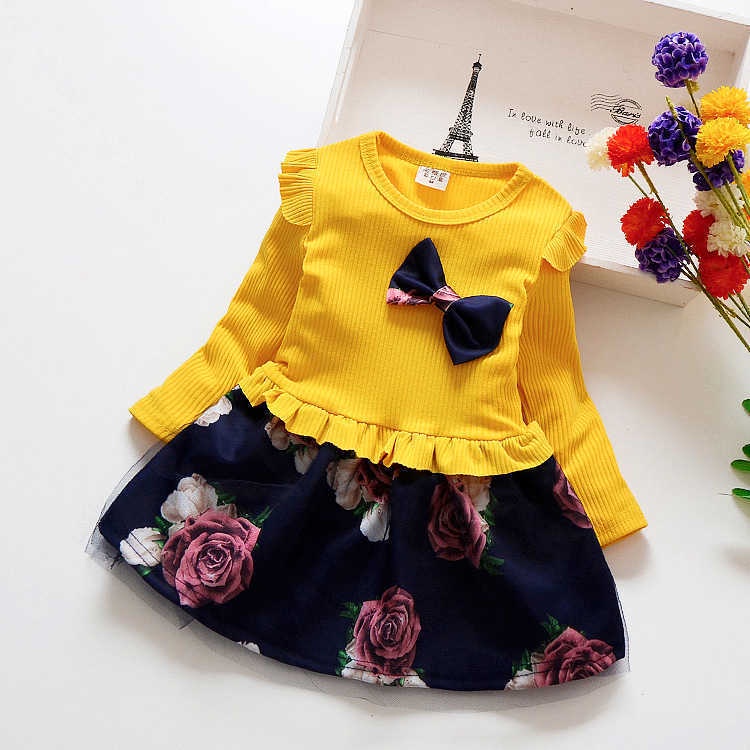 DRESS REMPEL ANAK PEREMPUAN MOTIF ROSE PITA