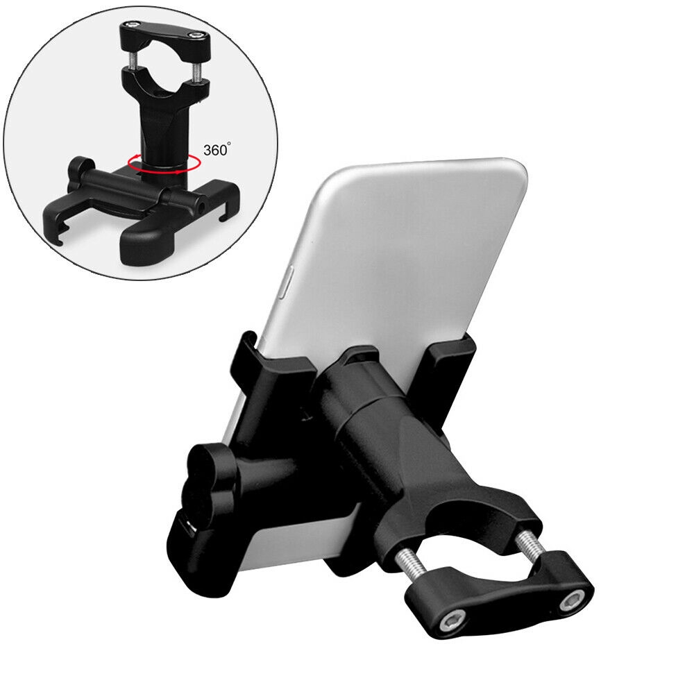 Phone Holder HP Alumunium Stang Sepeda Motor Handlebar Full Metal Anti Slip