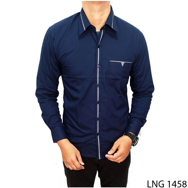 Fashionable Shirts For Men Katun Dongker – LNG 1458