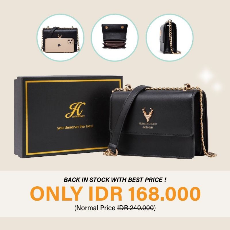 [FREE Box Exclusive] JIMS HONEY Fiona Bag Tas Selempang Wanita Elegan Kado Gift Mewah Unik JH Giftbo