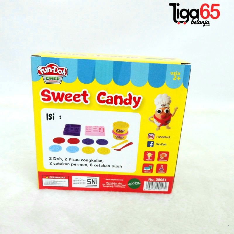 Fun Doh / Lilin Mainan Anak / Mainan Edukasi / Clay / Sweet Candy / Fun Dough Sweet Candy