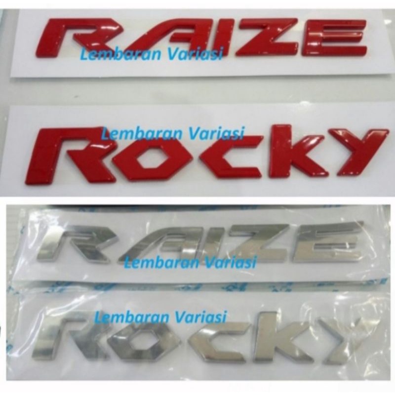 Emblem Kap Mesin Mobil Rocky Raize