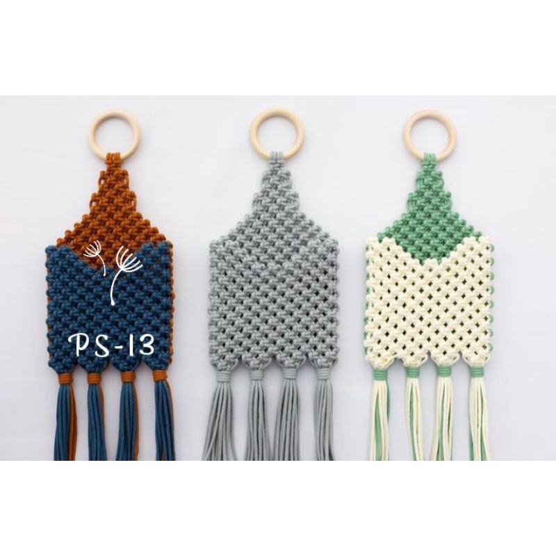 Macrame pocket - tempat undangan - hiasan pintu /home decor