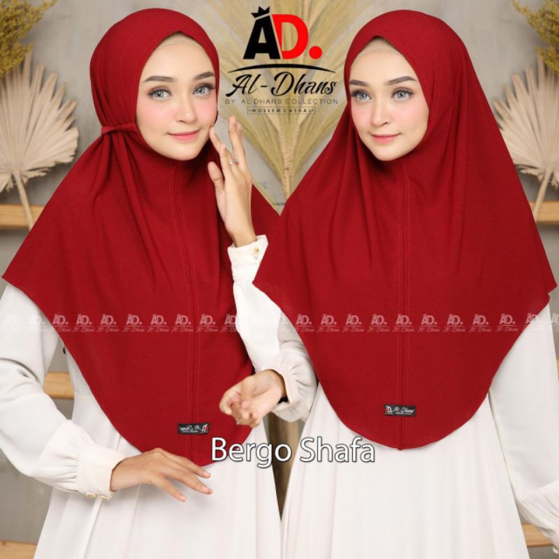 Hijab Al-Dhans Bergo Shafa (isi 10 warna)
