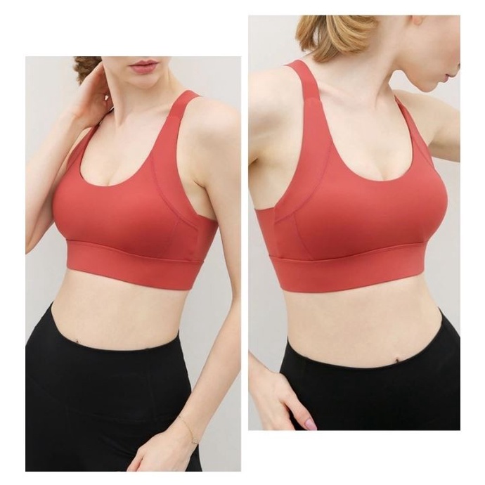 Sport Bra Olahraga Seamless Untuk Aerobik Yoga Gym WX7011