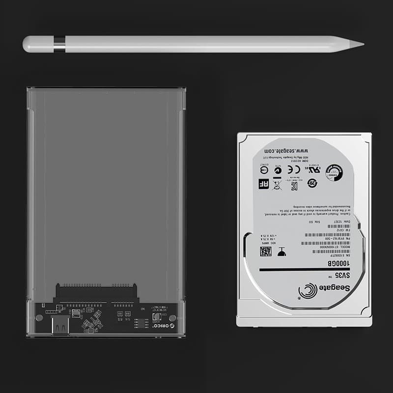 ORICO 2139C3 2.5 inch Type-C Transparent Hard Drive Enclosure