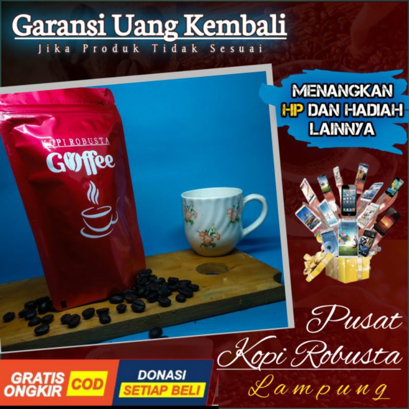 

Terlaris Kopi Lampung Barat Robusta Asli Petani Siger -Gooffe