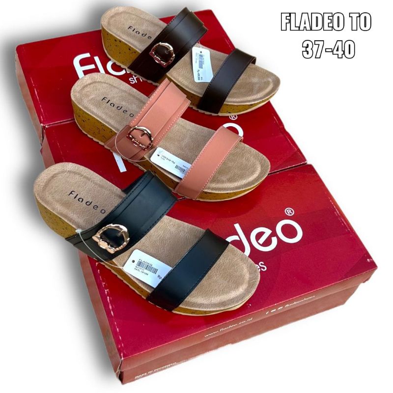 Sandal wedges wanita fladeo / wedges fladeo