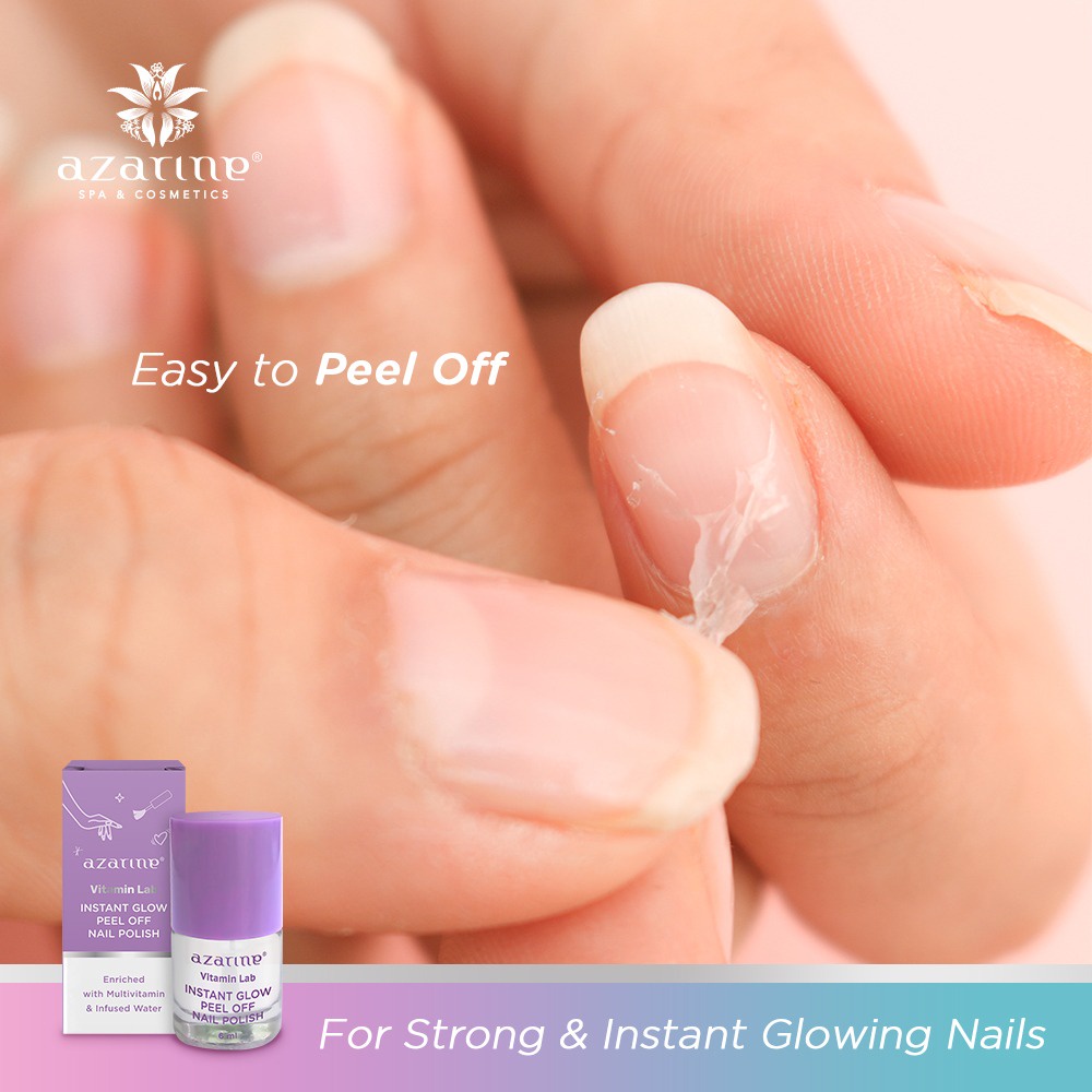 Azarine Vitamin Lab Instant Glow Peel Off Nail Polish 6ml