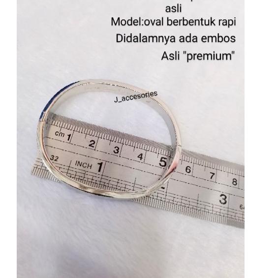 Buruan Cek (lingkar kecil)gelang polos&amp;permata titanium &quot;premium&quot; asli (tebal) dm 5cm