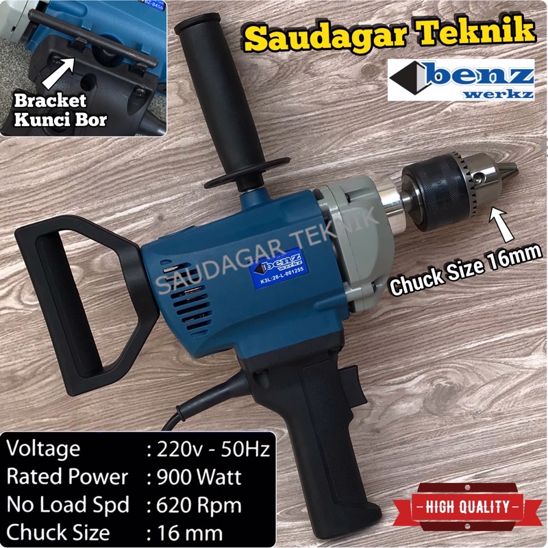 Mesin Bor Tangan 16mm Electric Drill 16 mm Benz