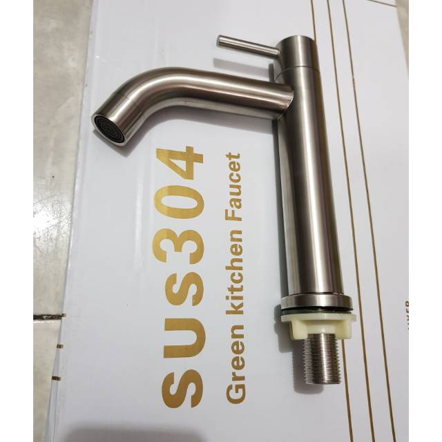 Kran wastafel 20cm stainless 304 ANTI KARAT PROMO TERMURAH