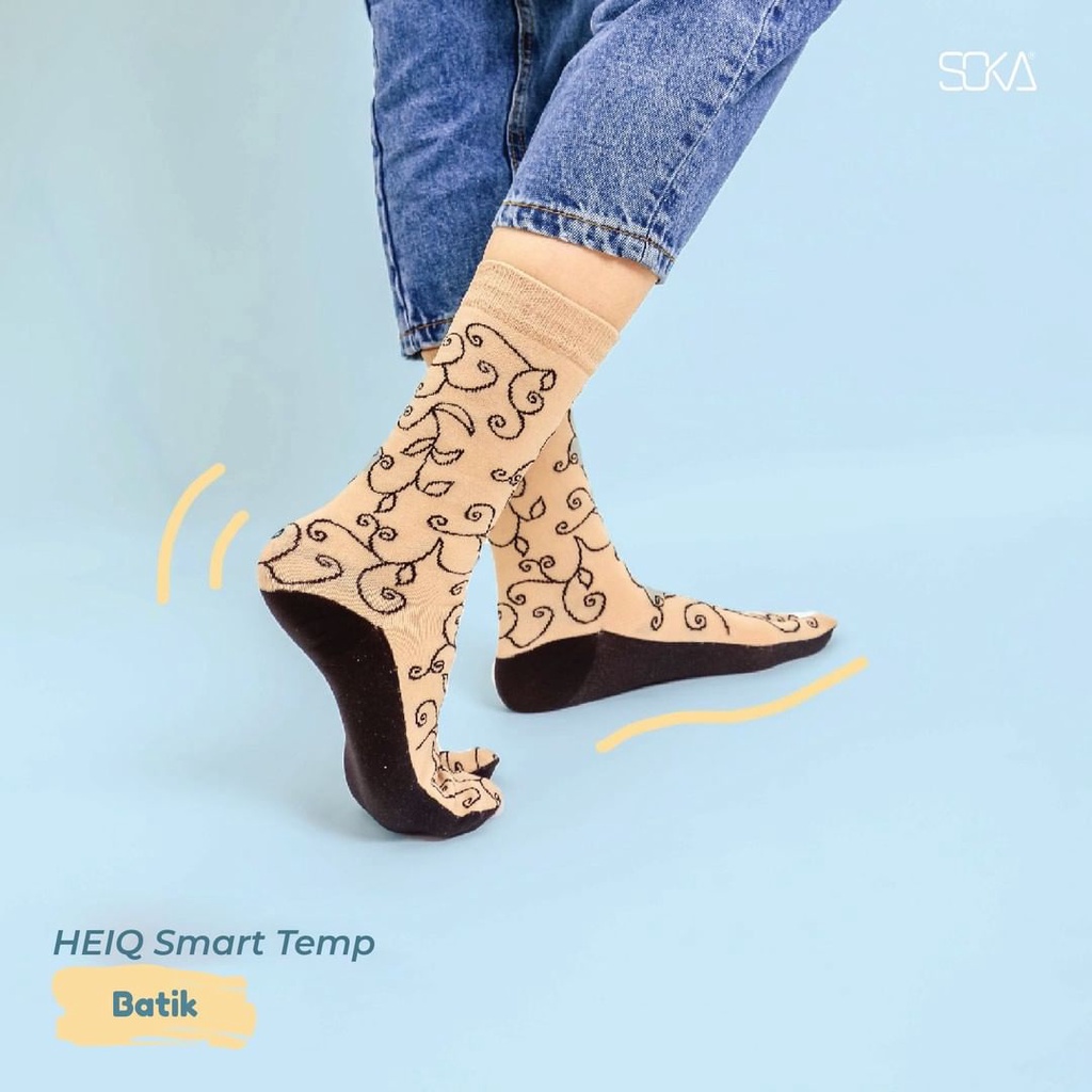 Kaos Kaki Soka Heiq Smart Temp Batik - Soka Jempol Vintage