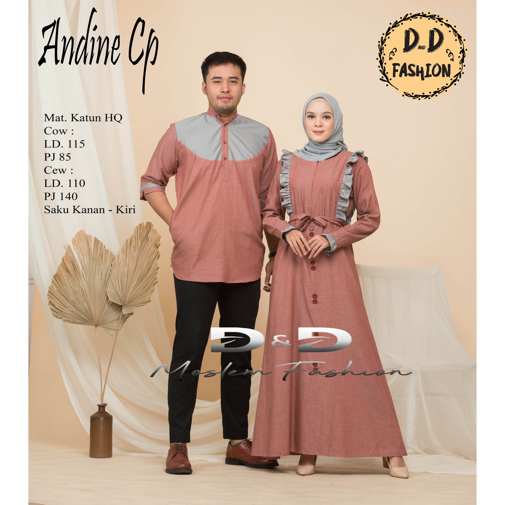 baju couple/set pakaian couple/Andine couple