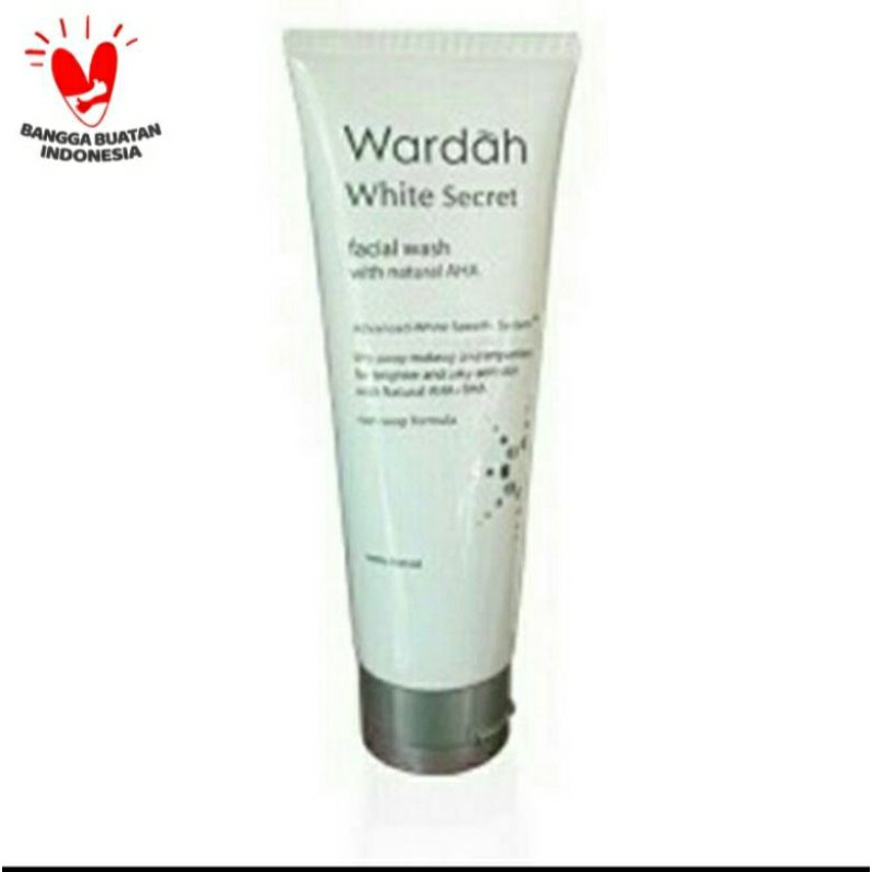 Wardah white secret facial foam