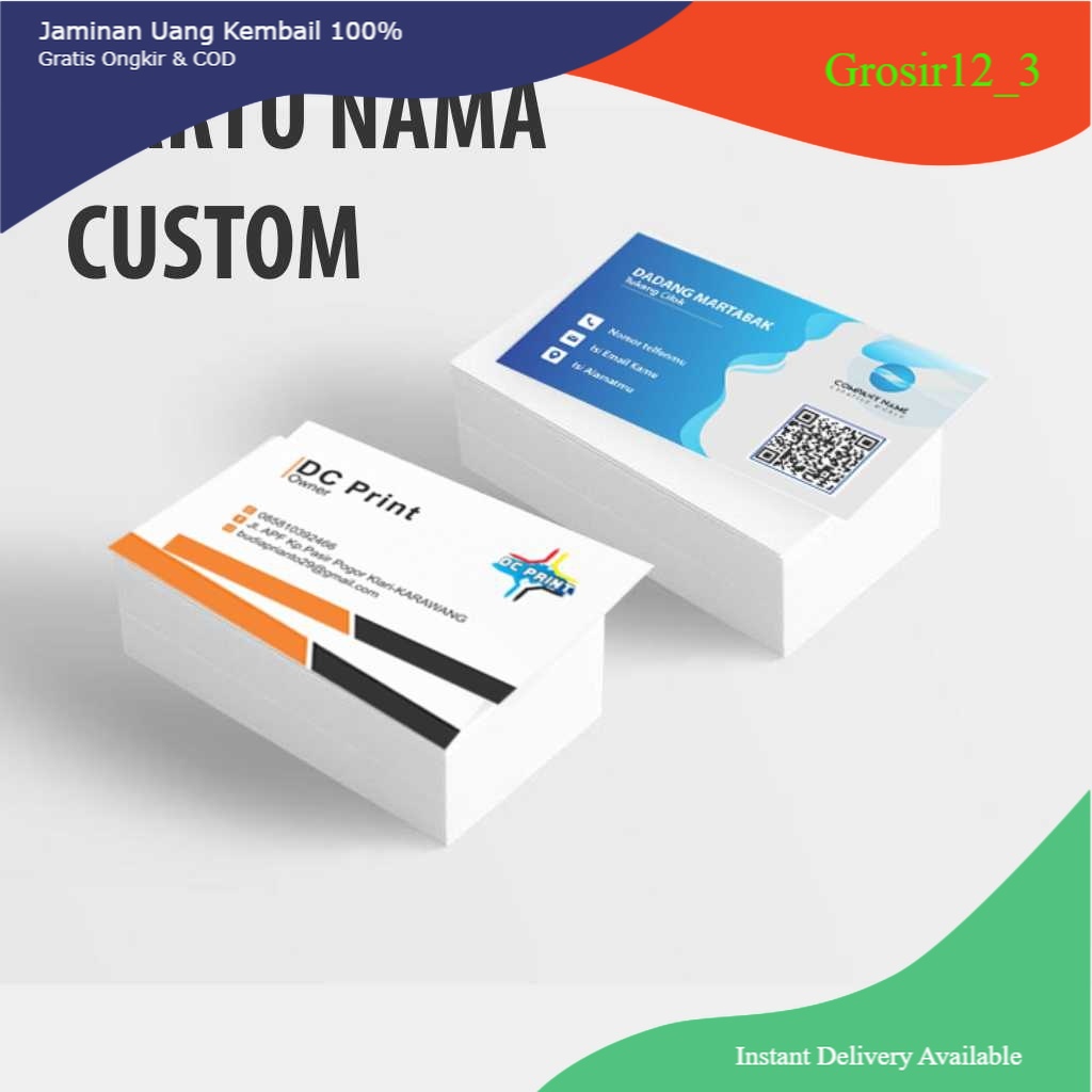 

CETAK KARTU NAMA KUSTOM BAHAN ART CARTON TEBAL