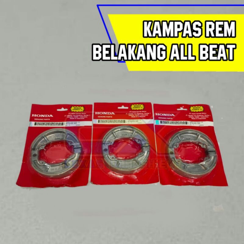 Kampas Rem Belakang ORI Honda Beat carbu,BEAT FI, BEAT STREET