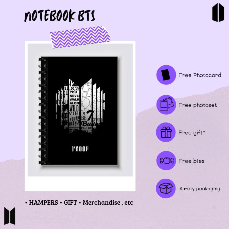 

Notebook BTS PROOF / Hampers BTS / Gift