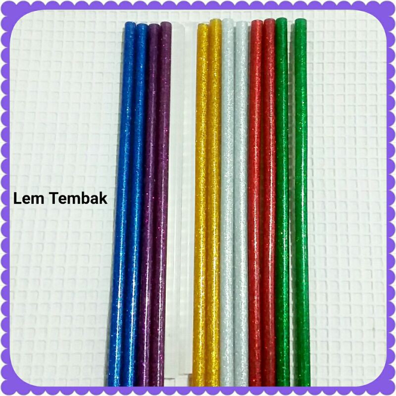 

Lem Tembak Gliter Glitter Bening Lem Lilin