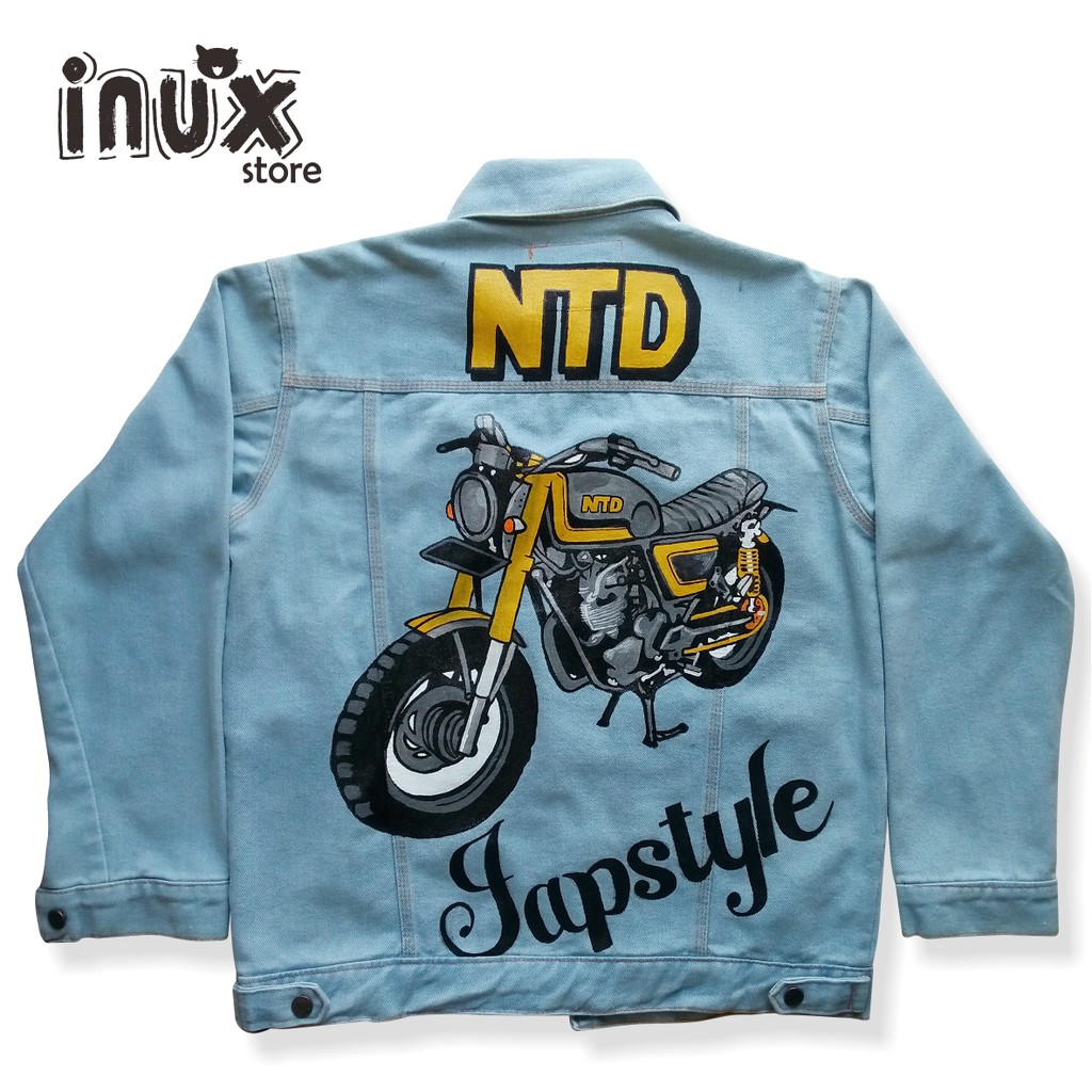 jaket jeans motor