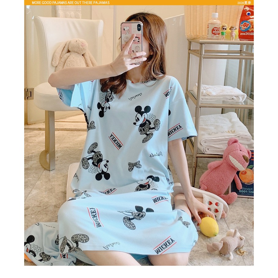 SALE!! VANILLESHOP - DRESS TIDUR MOTIF CUTE IMPORT KEKINIAN