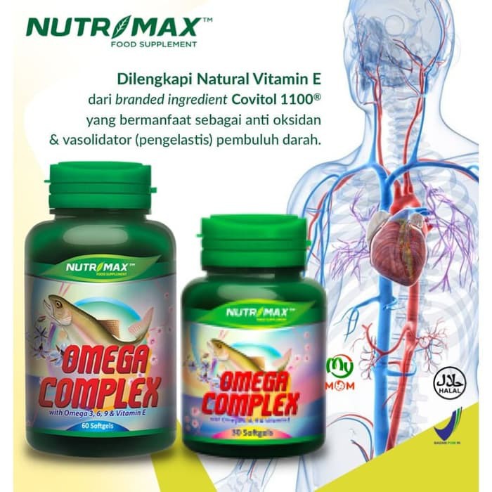 BPOM Nutrimax Omega Complex With Omega 3 6 9 & Vitamin E omg
