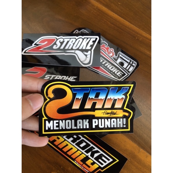 sticker stiker pack racin 2tak 2stroke rcb family fizr rxking ktm