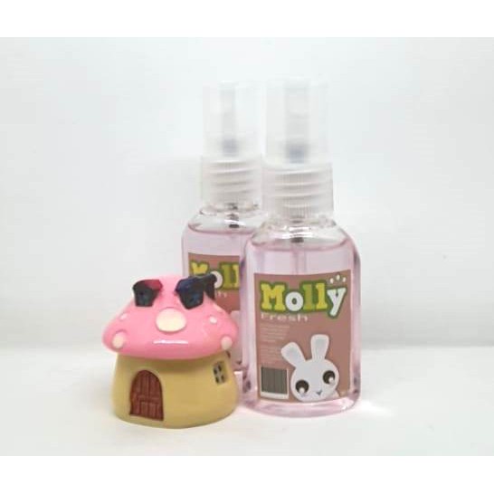 Parfum Molly 30ml Anti Bakteri untuk Kucing Kelinci Hamster Anjing Aroma Soft lembut