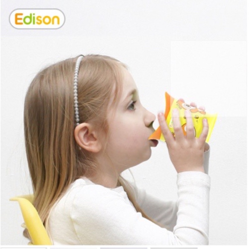 Edison First Training Cup Gelas Latihan Minum Bayi Anti Sedak Plastik Tahan Panas Anti Pecah BPA Free