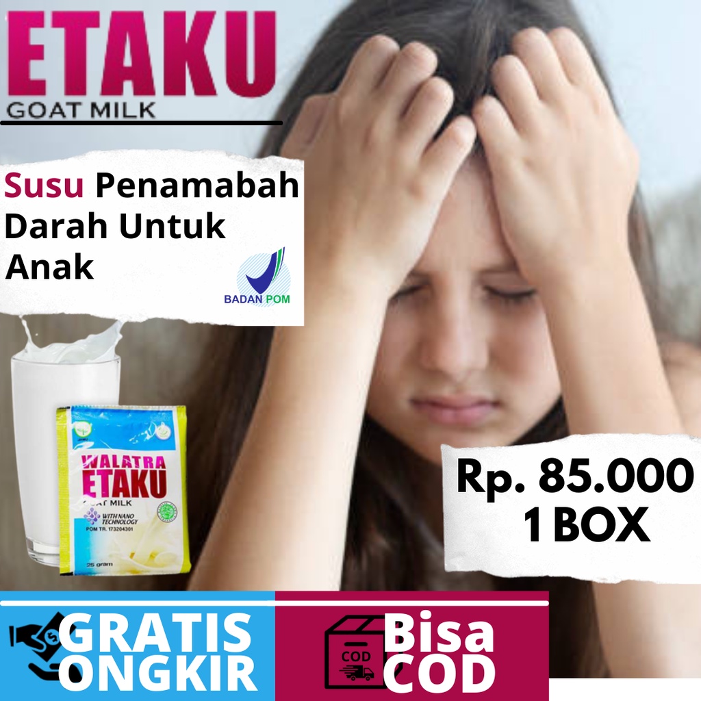 

Walatra Etaku Goat Milk - Susu Kambing Bubuk - Susu Penambah Tinggi Badan - Susu Tinggi Kalsium - With Nano Technology Gratis Ongkir