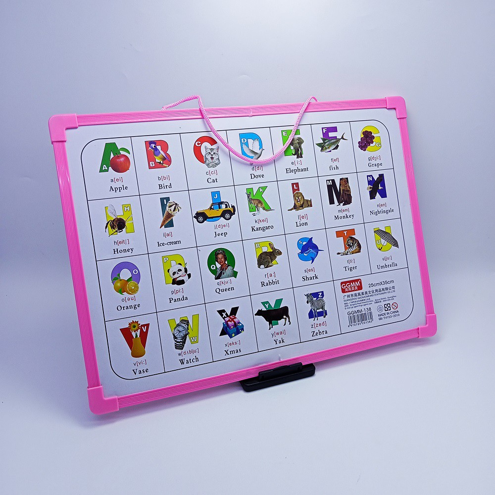 [WS] GGMM -138 Papan Tulis Mainan Edukasi Magnet Abc &amp; Angka Whiteboard