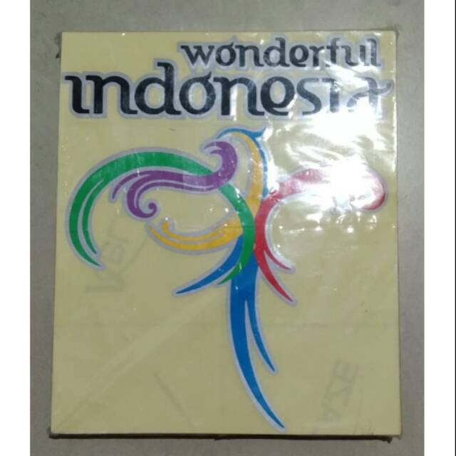 

Stiker tumpuk Wonderful Indonesia