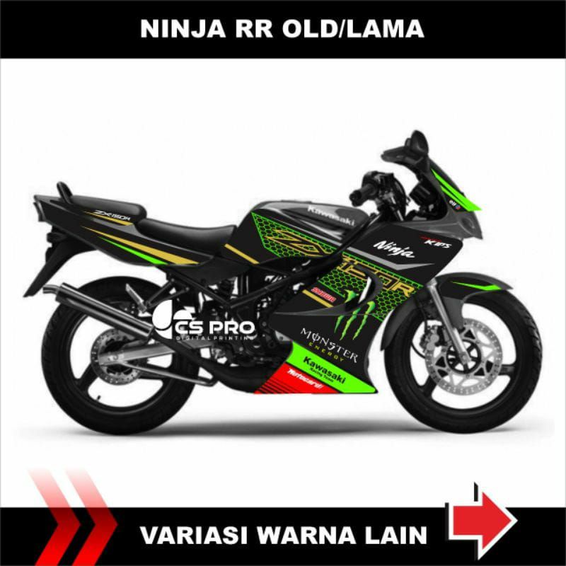 STIKER STRIPING NINJA RR OLD / STICKER VARIASI MOTOR NINJA RR LAMA