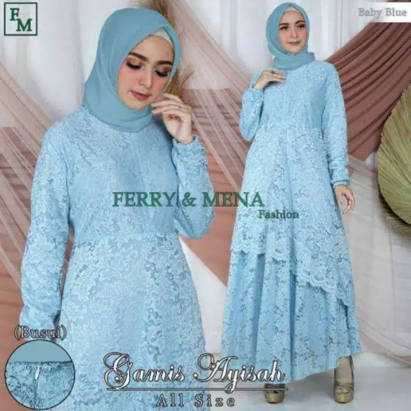 GAMIS BROKAT PREMIUM/KEBAYA MODERN/GAMIS PESTA/KEBAYA KONDANGANu