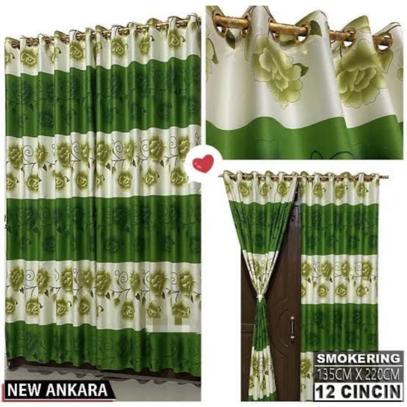 GORDEN PINTU JENDELA 6 GELOMBANG 12RING / SMOKERING MOTIF SULTAN TERMURAH MEDAN