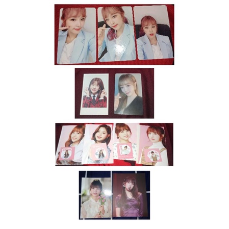 PC photo card photocard IZONE IZ*ONE Yena Yujin  Wonyoung Yuri Nako Hitomi Gmarket