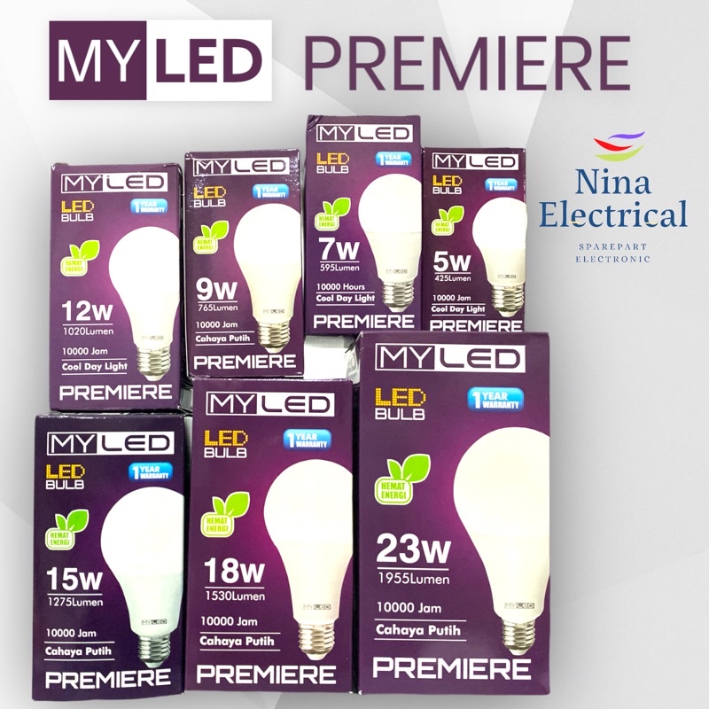 LAMPU LED MYLED PREMIERE CAHAYA PUTIH DAN KUNING/ LAMPU MYLED MURAH MERIAH KUALITAS PREMIUM