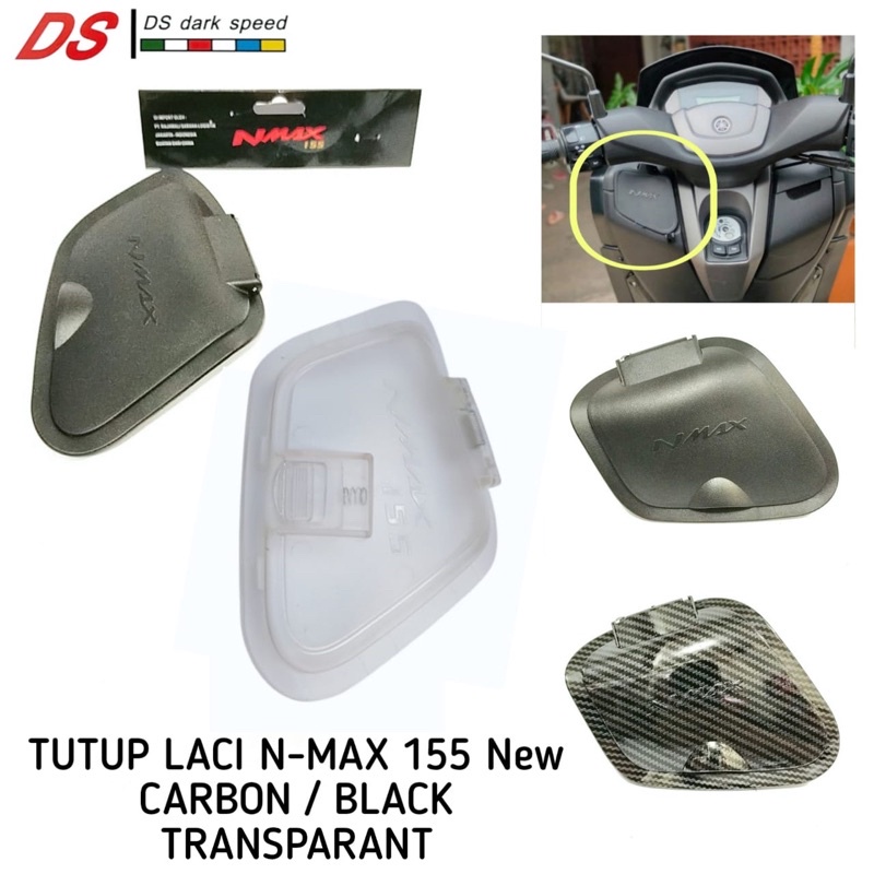 Tutup Laci Nmax Tutup Laci N Max 155 New Black / Carbon / Transparan