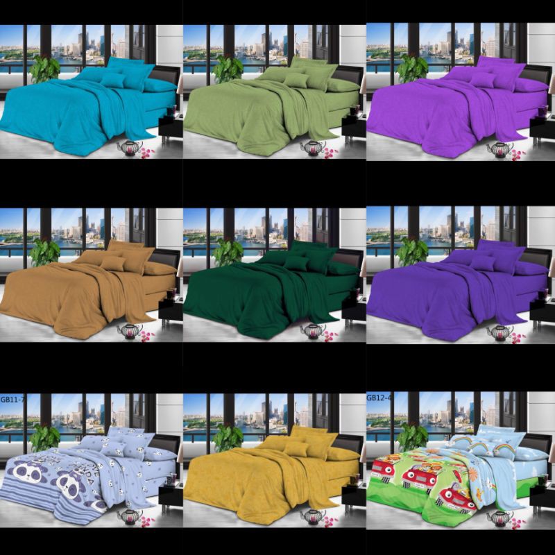 BEDCOVER SET SELIMUT UKURAN 180X200,BEDCOVER SET NO.1,BEDCOVER 6 KAKI