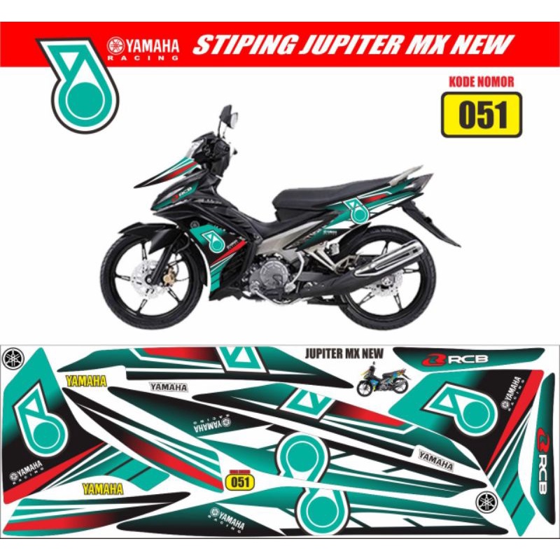 striping jupiter mx new petronas / striping yamaha exciter petronas / decal petronas jupiter mx