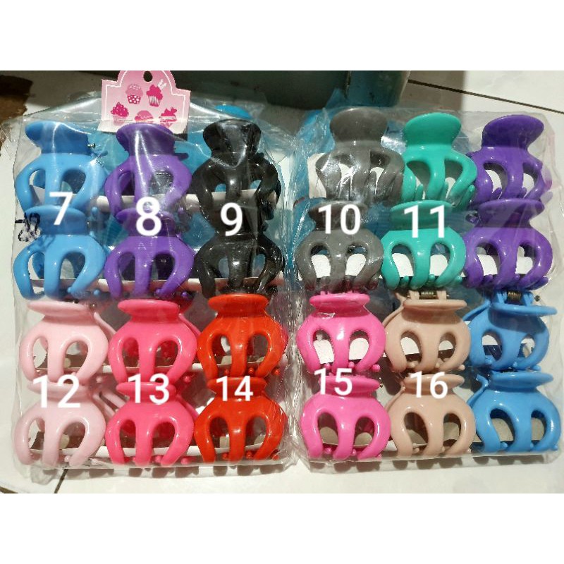 (20 WARNA) JEPIT JEDAI IMPORT BANGKOK ORIGINAL 5 CM CAKAR 3 MURAH - JEPIT RAMBUT KOREA- JEDAI MINI 2.5 CM