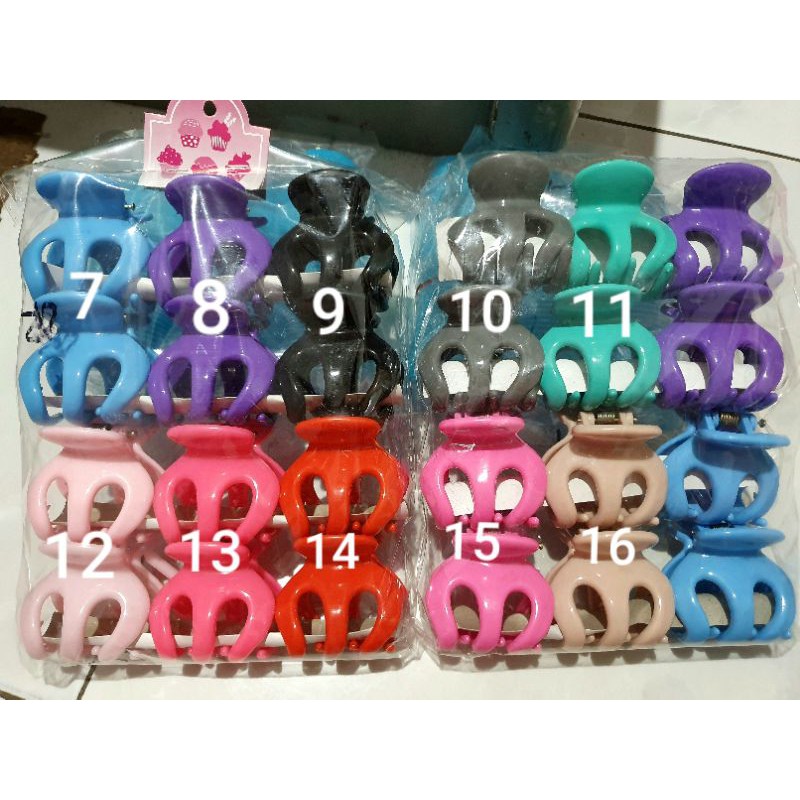 (20 WARNA) JEPIT JEDAI IMPORT BANGKOK ORIGINAL 5 CM CAKAR 3 MURAH - JEPIT RAMBUT KOREA- JEDAI MINI 2.5 CM