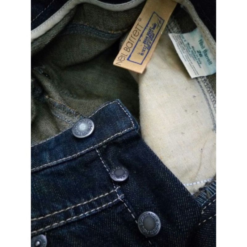 Niel Barrett selvedge ripped skinny madein🇮🇹 italy second preloved