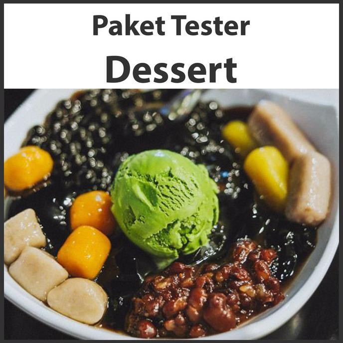 

Paket Tester Dessert (Pudding, Grass Jelly, Popping Boba, Qball, etc).