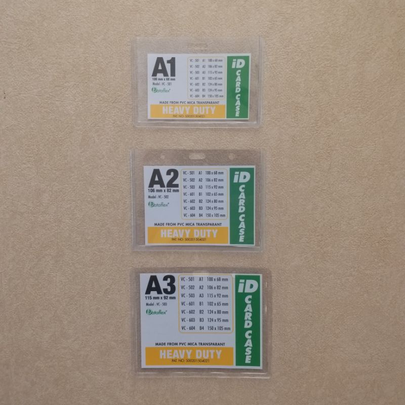

ID CARD holder Id CARD case DATAFLEX A2 heavy duty. NAMETAG plastik.