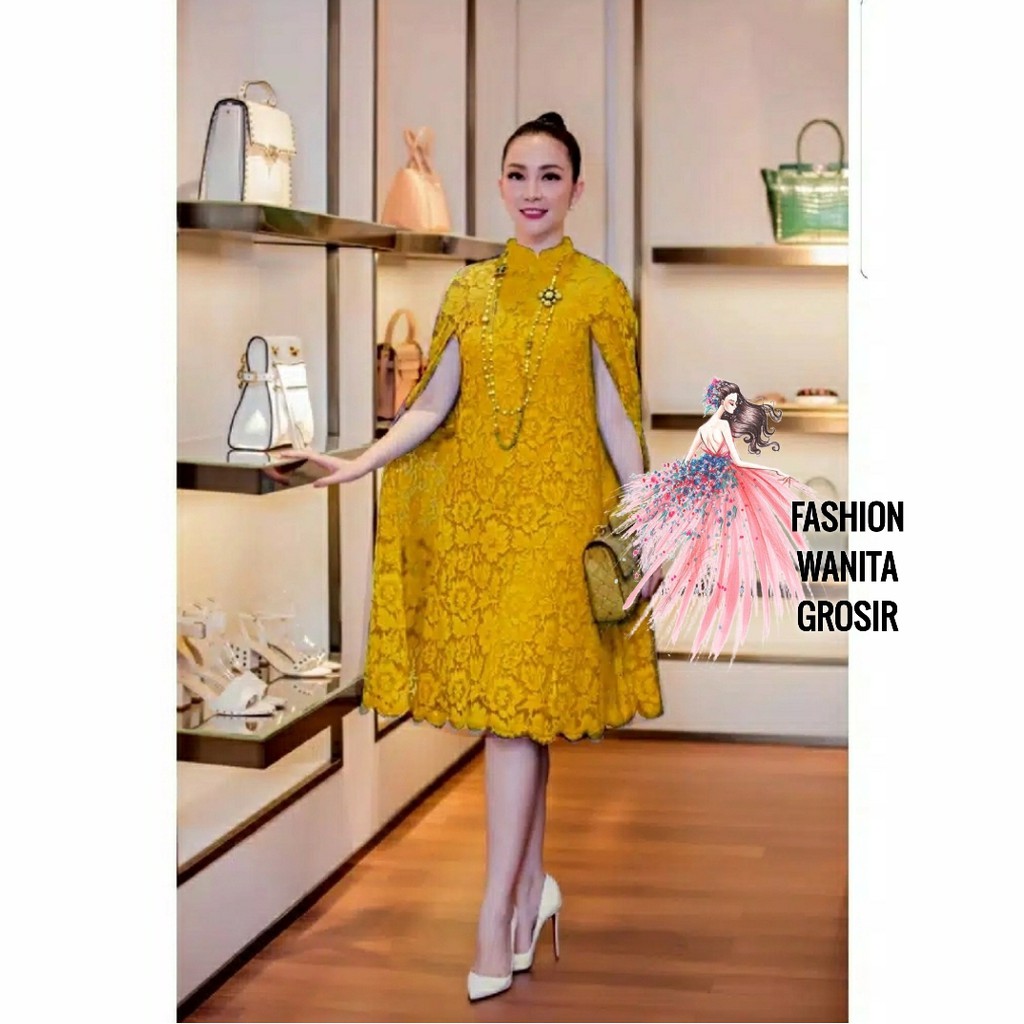 FWG - DRESS MARTHA / DRESS BRUKAT / DRESS WANITA / DRESS NATAL / PAKAIAN WANITA DRESS