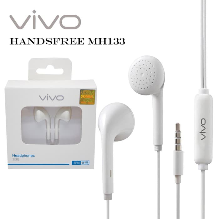 Headset / handsfree / earphone for Oppo, Xiaomi, Vivo, Asus MH133 non karet GOOD QUALIT