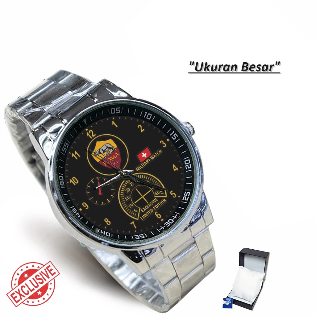 Jam Tangan Rantai Couple AS ROMA (Mantul)