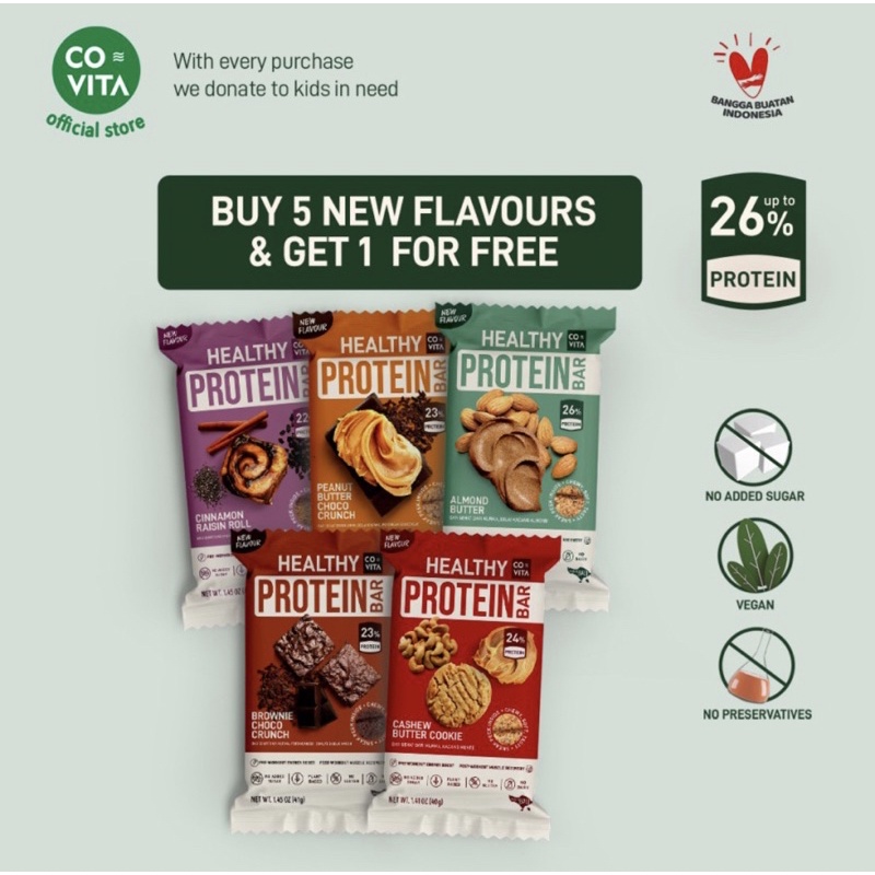 

Covita Healthy Protein Bar 40gr