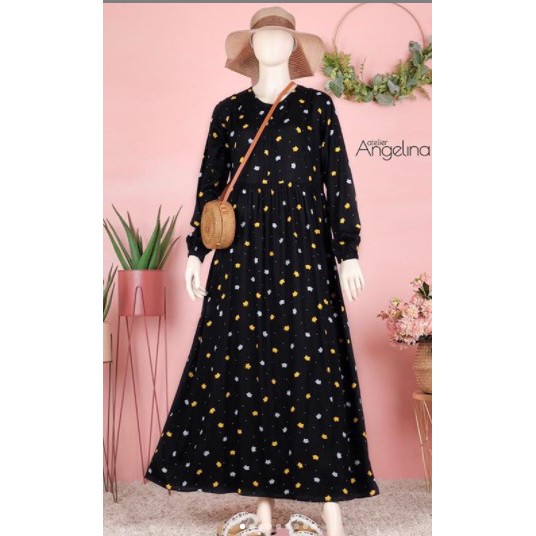 SARAH DRESS - CAT HEAD UKURAN M BY ATELIER ANGELINA